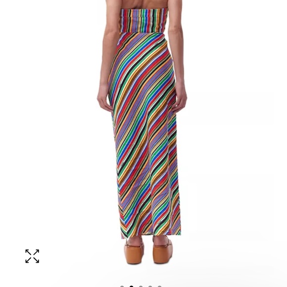 SIMON MILLER LINEN RAINBOW DRESS - Picture 3 of 5